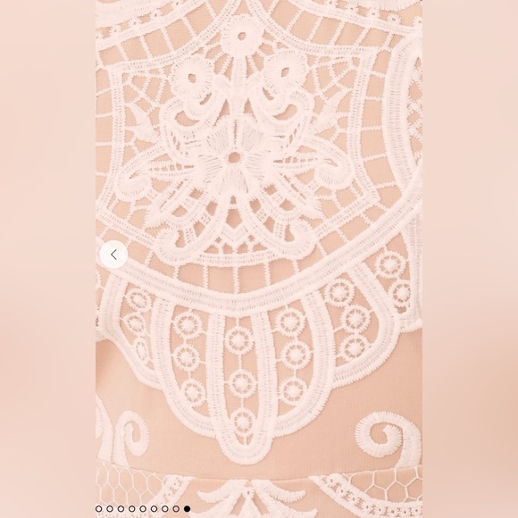 Lulu’s White lace halter midi dress-Small _NWT! - Picture 5 of 8